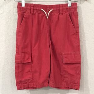 The Children’s Place Boys 12 Shorts Red Cargo Pull On 100% Cotton Summer Outdoor